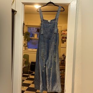Easel Distressed Overalls